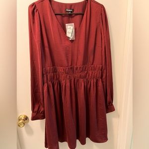 Express Women’s Dress- Burgundy - Size Large